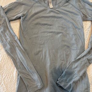 Women's Long Sleeve Blue Top